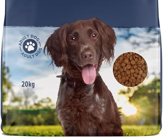 Dry Dog Food for Adult Dogs, Rich in Lamb and Rice, 1 Pack of 20kg